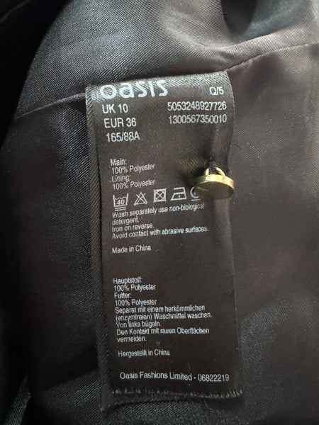 TOYAH BLACK AND PINK EMBROIDERED DRESS