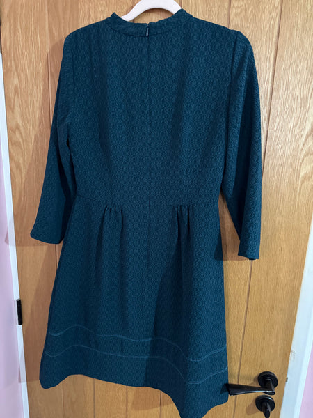 TOYAH GREEN LONG SLEEVED DRESS