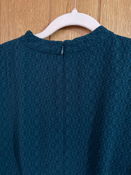 TOYAH GREEN LONG SLEEVED DRESS