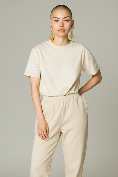 1980s PAIR OF CLIP ON PEARL EARRINGS WITH SHIMMER YELLOW  BEADS