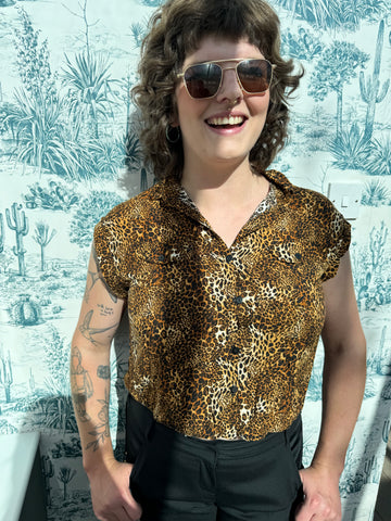 SASTRERIA ALVEAR ANIMAL PRINT SHIRT