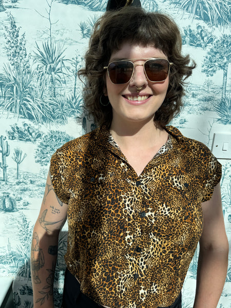 SASTRERIA ALVEAR ANIMAL PRINT SHIRT