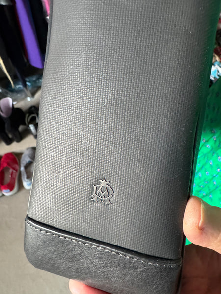 TOYAH DUNHILL LUXURY HIGH QUALITY LEATHER AND METAL BUSINESS BRIEFCASE DOCUMENT CASE