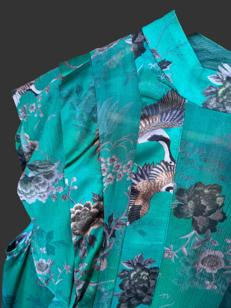 Toyah All Saints green dress