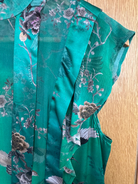 Toyah All Saints green dress