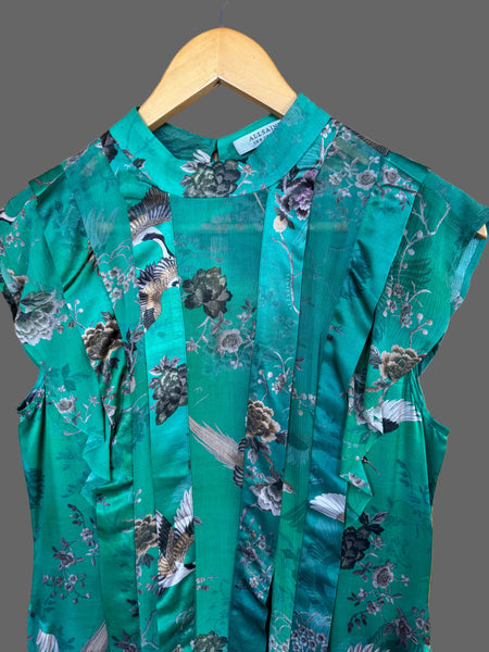 Toyah All Saints green dress