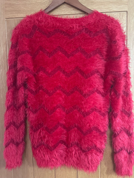 VINTAGE ZEVA RED MOHAIR JUMPER