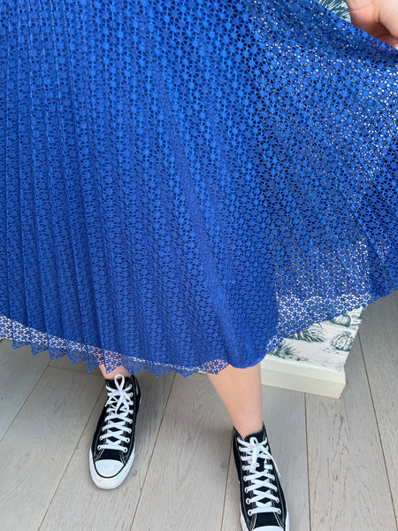 NOUGHTIES BLUE LACE SKIRT
