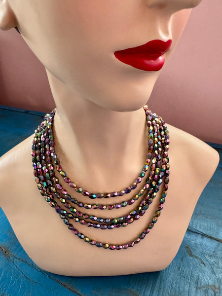 VINTAGE AUSTRIAN CRYSTALS NECKLACE